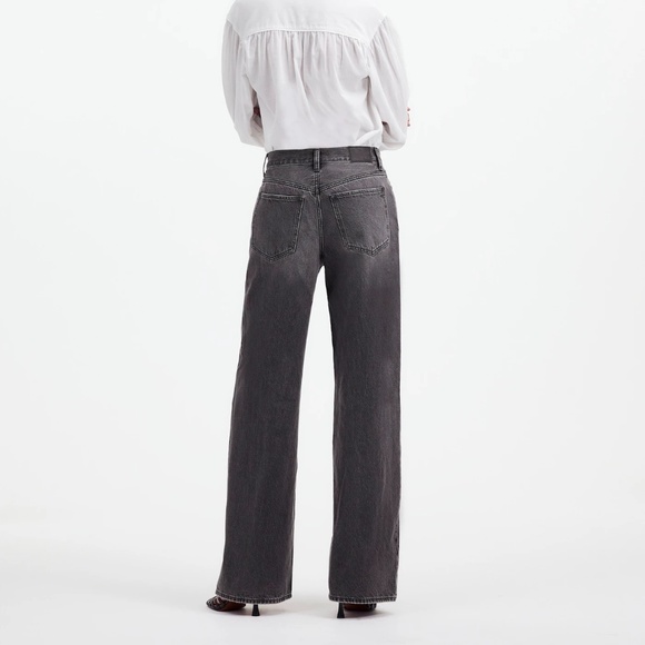 MADEWELL Petite Superwide Leg Jeans In Kingswood Wash - Picture 8 of 10